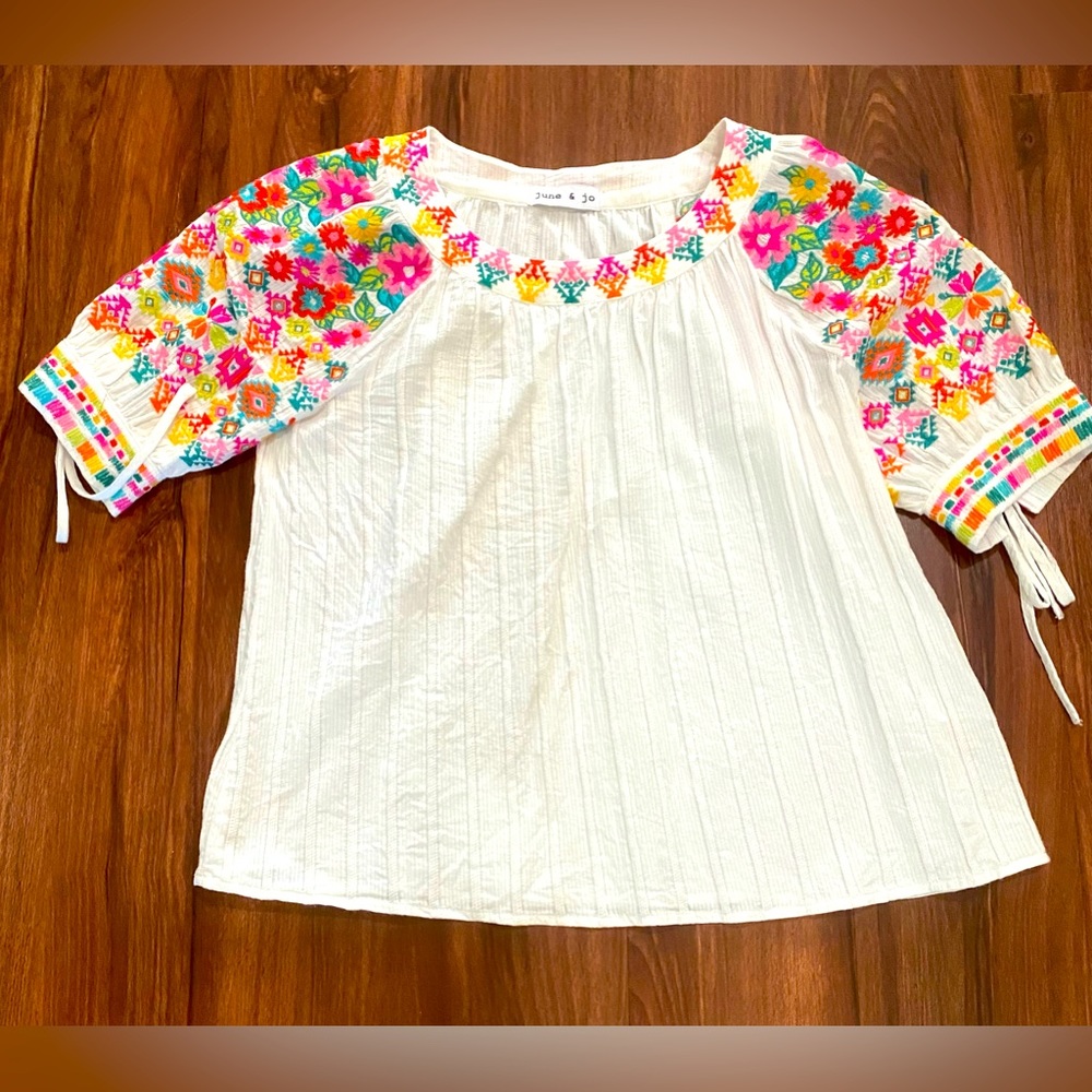 Colorful Fiesta Top- Size Medium